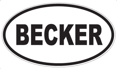 BECKER - Oval Magnet