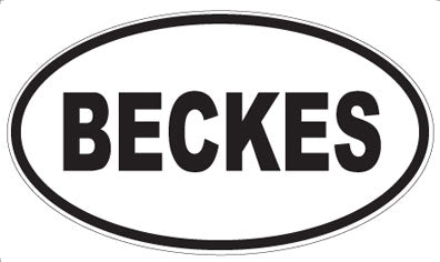BECKES - Oval Magnet