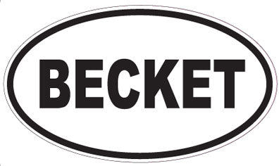 BECKET - Oval Sticker