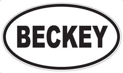 BECKEY - Oval Magnet