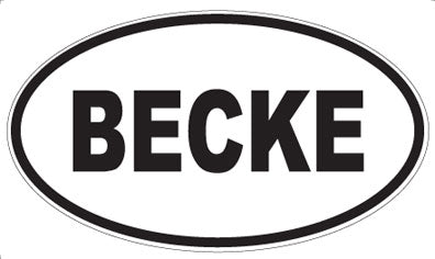 BECKE - Oval Magnet