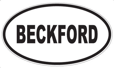 BECKFORD - Oval Magnet
