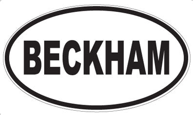 BECKHAM - Oval Magnet