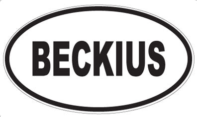 BECKIUS - Oval Magnet