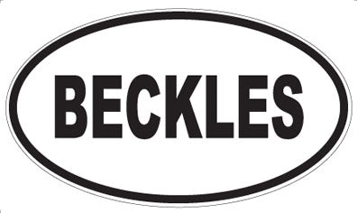 BECKLES - Oval Magnet