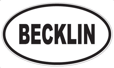 BECKLIN - Oval Magnet