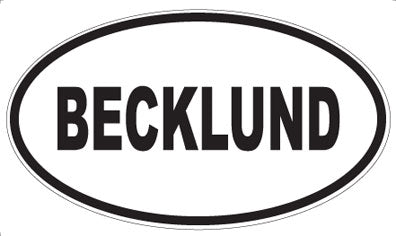 BECKLUND - Oval Magnet