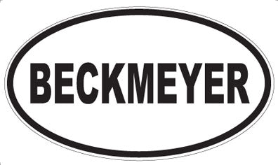 BECKMEYER - Oval Magnet