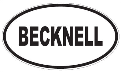 BECKNELL - Oval Magnet