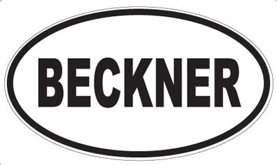 BECKNER - Oval Magnet