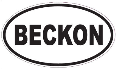 BECKON - Oval Sticker