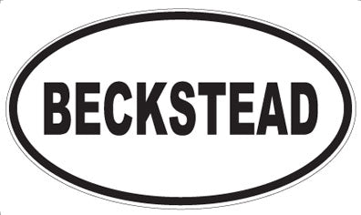 BECKSTEAD - Oval Magnet