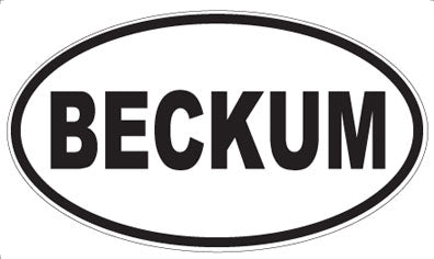 BECKUM - Oval Magnet