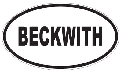 BECKWITH - Oval Magnet
