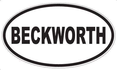 BECKWORTH - Oval Magnet