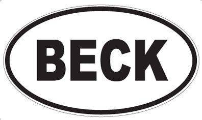 BECK - Oval Magnet