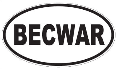 BECWAR - Oval Magnet