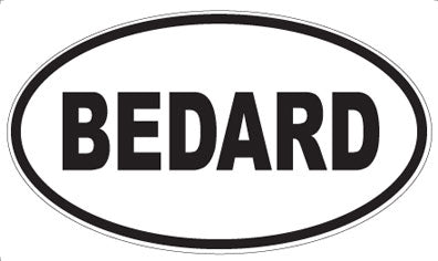 BEDARD - Oval Magnet