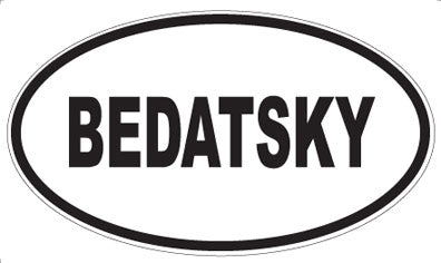 BEDATSKY - Oval Magnet