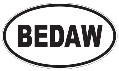 BEDAW - Oval Magnet