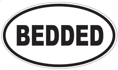 BEDDED - Oval Sticker