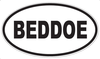 BEDDOE - Oval Magnet