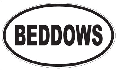 BEDDOWS - Oval Magnet