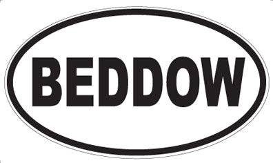 BEDDOW - Oval Magnet