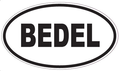 BEDEL - Oval Sticker