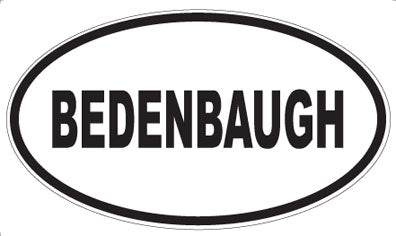 BEDENBAUGH - Oval Magnet