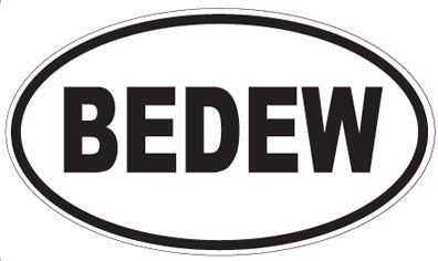 BEDEW - Oval Sticker