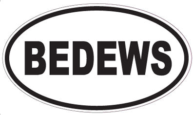 BEDEWS - Oval Sticker