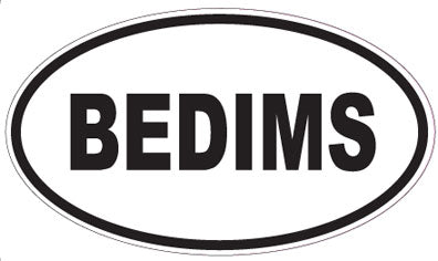 BEDIMS - Oval Sticker