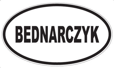BEDNARCZYK - Oval Magnet