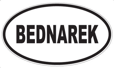 BEDNAREK - Oval Magnet