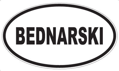 BEDNARSKI - Oval Magnet