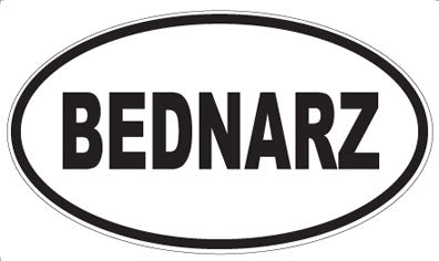 BEDNARZ - Oval Magnet