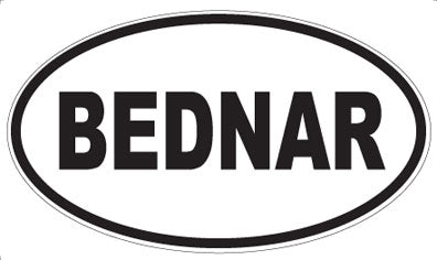 BEDNAR - Oval Magnet