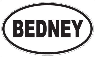 BEDNEY - Oval Magnet