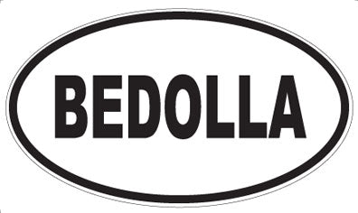 BEDOLLA - Oval Magnet