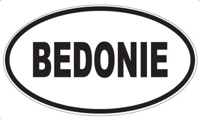 BEDONIE - Oval Magnet