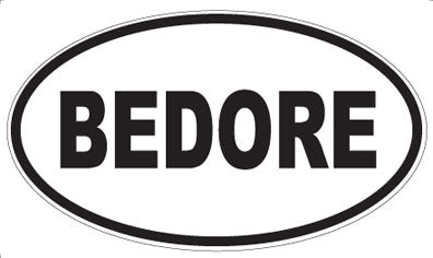 BEDORE - Oval Magnet