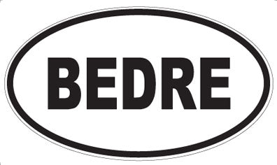 BEDRE - Oval Magnet