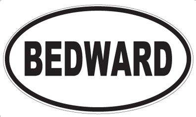 BEDWARD - Oval Magnet