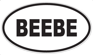 BEEBE - Oval Magnet