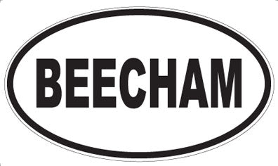 BEECHAM - Oval Magnet