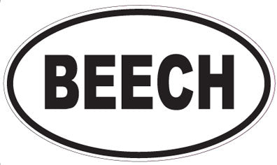 BEECH - Oval Magnet