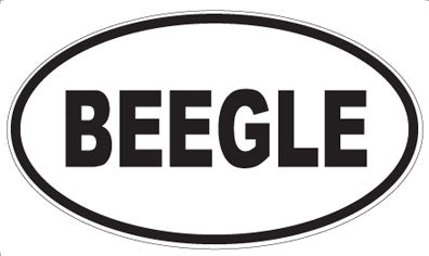 BEEGLE - Oval Magnet