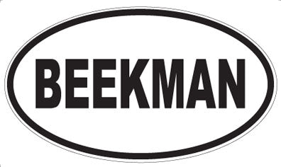 BEEKMAN - Oval Magnet