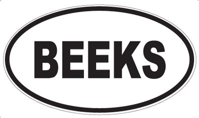BEEKS - Oval Magnet